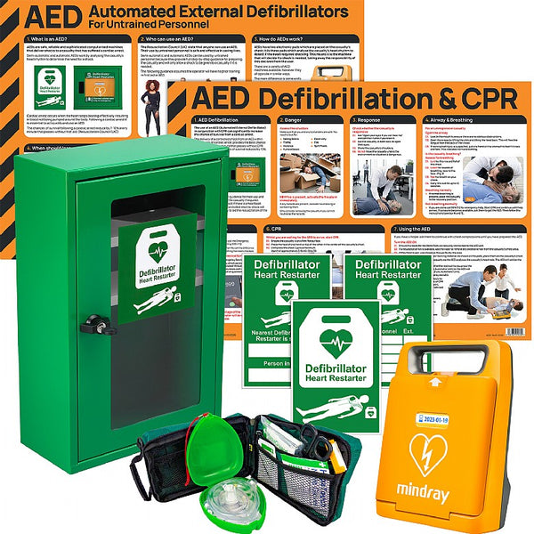 Mindray C1A Automatic Defib wall cabinet bundle