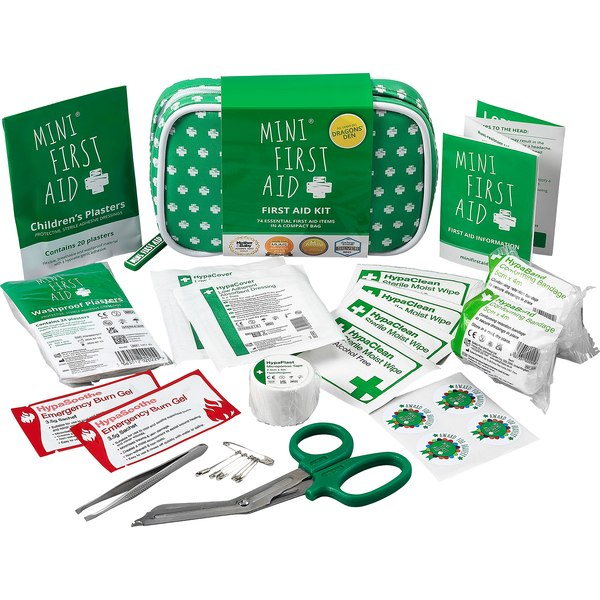 Mini First Aid Kit - 74 Items