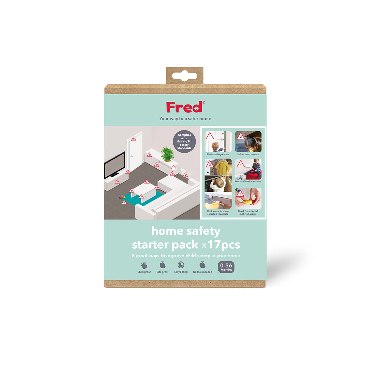 17 Piece Home Child Safety Starter Pack – Mini First Aid